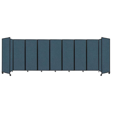 Versare Room Divider 360 Folding Portable Partition 25' x 7'6" Caribbean Fabric 1190955